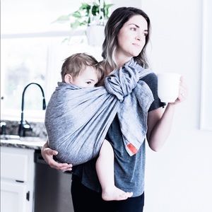 Sakura Bloom Chambray Ring Sling